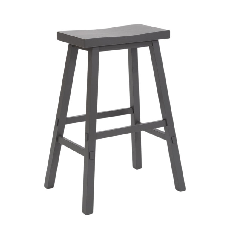 Knaack 24" Barstool w/ Chair Glides, Gray, Counter Stool (24" Seat Height)