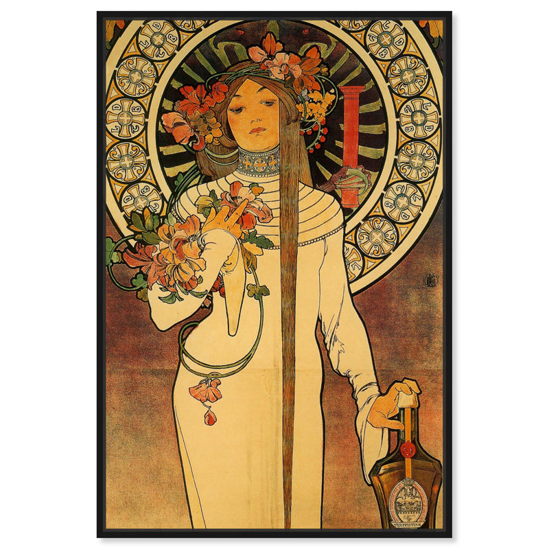 La Trappistine, reproduction d'art sur toile par Art Remedy, Cadre noir, H 16 po x l 11 po