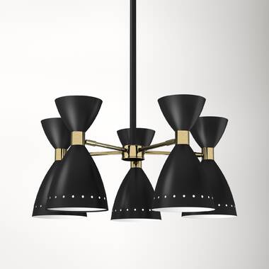 Mullan Lighting Cairo Contemporary Black Pendant Light