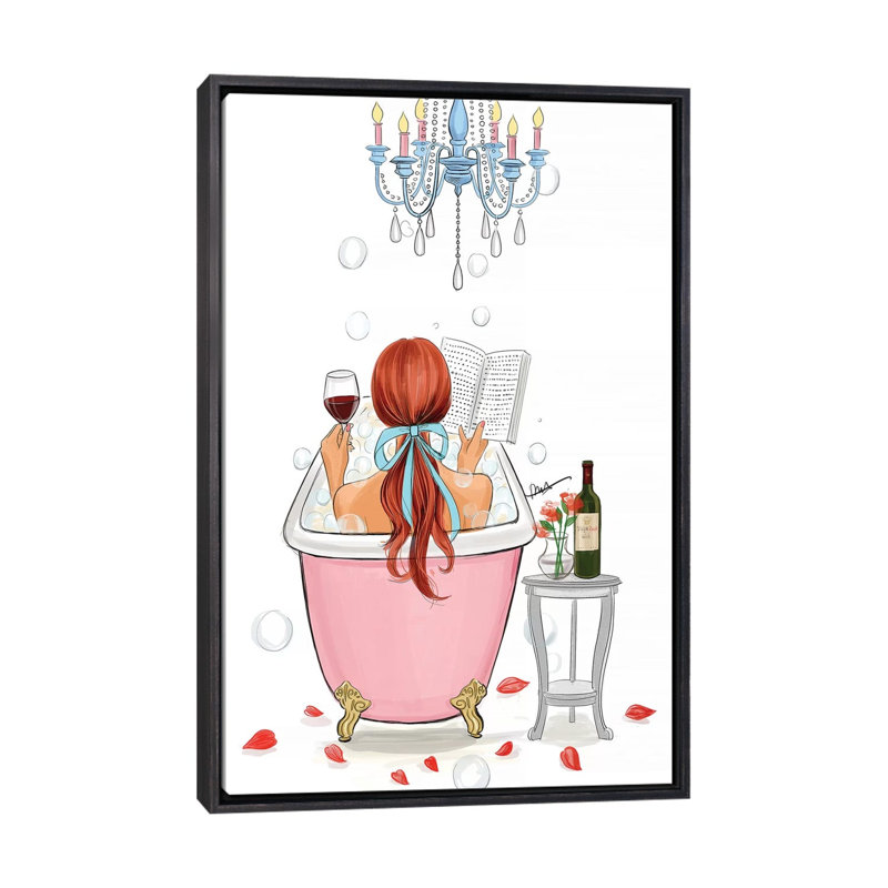 Temps pour moi - cheveux roux par Rongrong DeVoe - reproduction d'art, H 26 po x l 18 po x 1,5 po, Aucun mat
