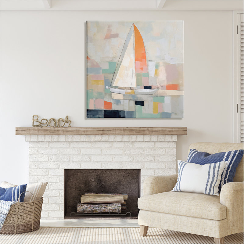 «Ba-057», reproduction encadrée de peinture sur toile par Irena Orlov, H 36 po x l 36 po x P 1,5 po