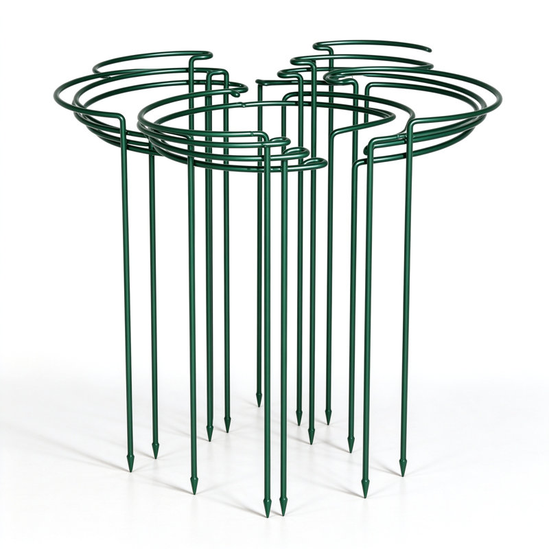 Cage à plantes robuste en acier antirouille 14 x 32 po - Paquet de 6 - Support polyvalent pour jardin de fleurs et de légumes