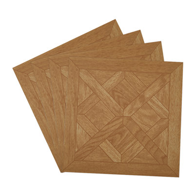 30Pcs Self-adhesive PVC Parquet Flooring Tiles Set
