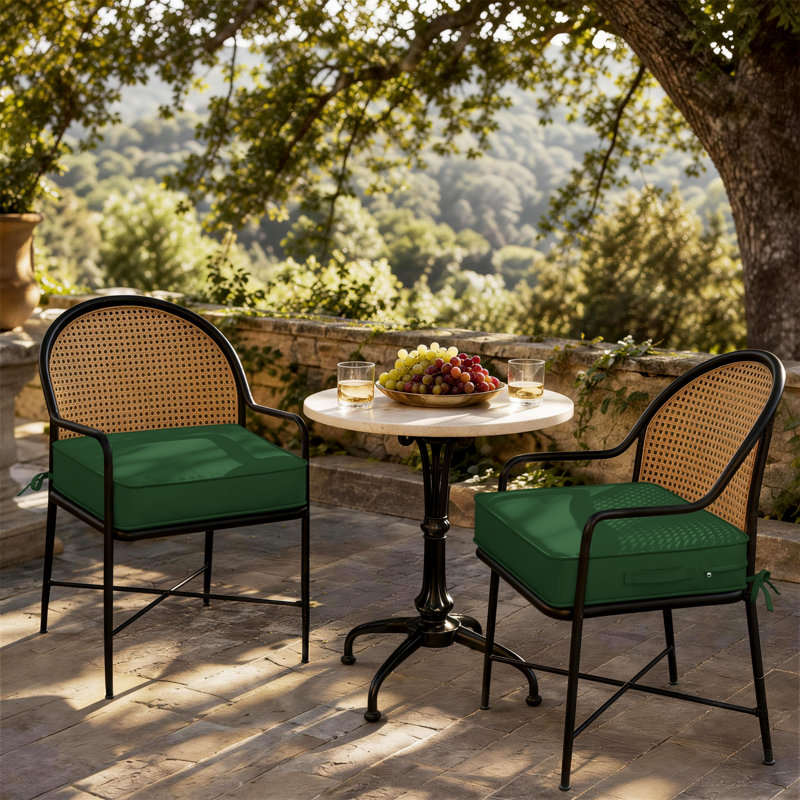 Coussins de chaise d'extérieur pour l'extérieur, coussins de chaise de patio résistants à l'eau avec poignée et fond antidérapant
