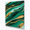 Abstrait art fluide sur toile verte 72