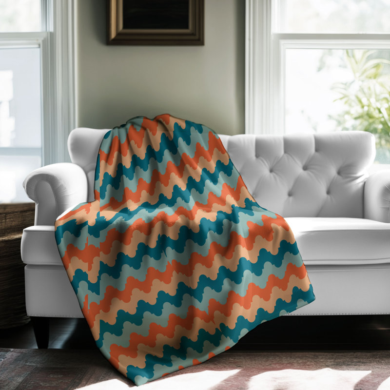 Retro Influence - Couverture sherpa de qualité supérieure 1 pièce, Lit simple