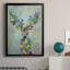Fantastic Florals Deer, Portrait, reproduction encadrée de qualité supérieure - prête à être accrochée-88285404-88285405