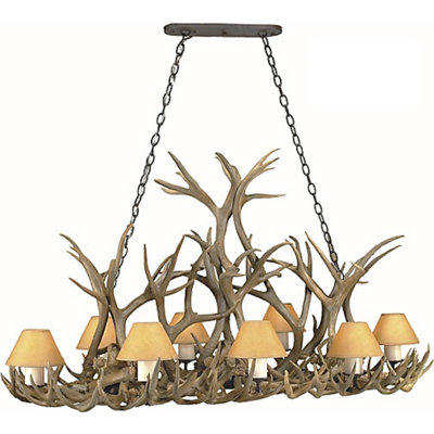 Lustree 8 lumières façon bougie antler Riddell