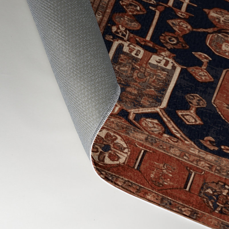 Tapis turc intérieur et extérieur brun, Rectangle 5 pi x 7 pi