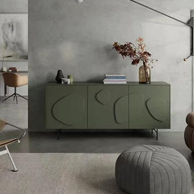 Armoire latérale moderne à motif irrégulier
