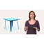 Table carrée intérieure / extérieure en métal Feodora 31,5 po-899725774