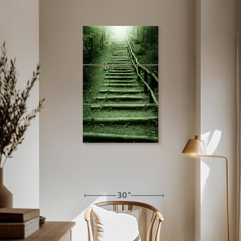 Lilie Forest Staircase, 57" H x 36" W