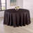 Round Polyester Tablecloth Black