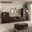 Brownness Solid Wood+Glass Display Cases