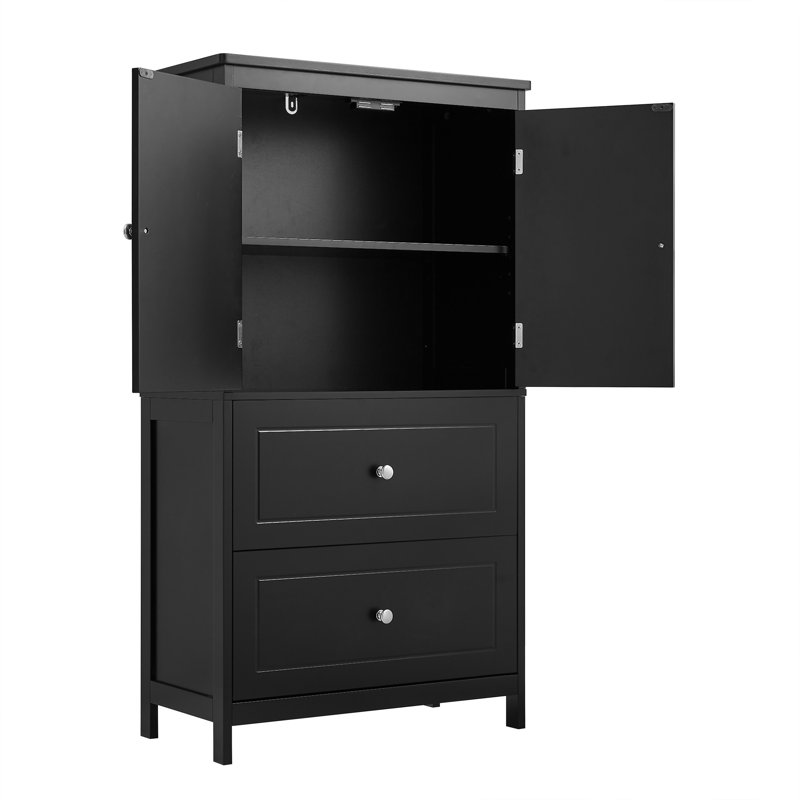 Armoire de rangement pour salle de bain, Noir