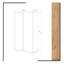 Chad 2 Door Solid + Manufactured Wood Wardrobe