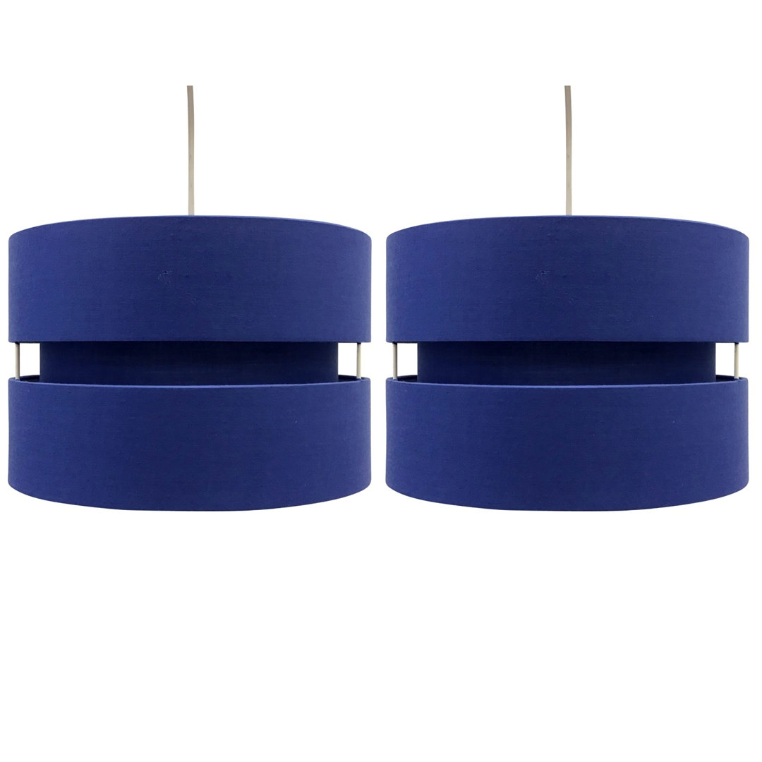Bright 19cm H Cotton Drum Pendant Shade
