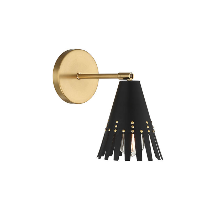 Applique murale réglable 1 lumière en noir mat, Noir mat