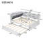 Lit plateforme avec lit gigogne-382343307