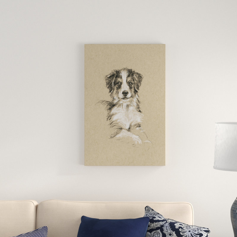 «Breed Sketches IV», peinture sur toile, H 30 po x l 20 po