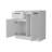 Loonam 2-Door 1-Drawer Dresser White