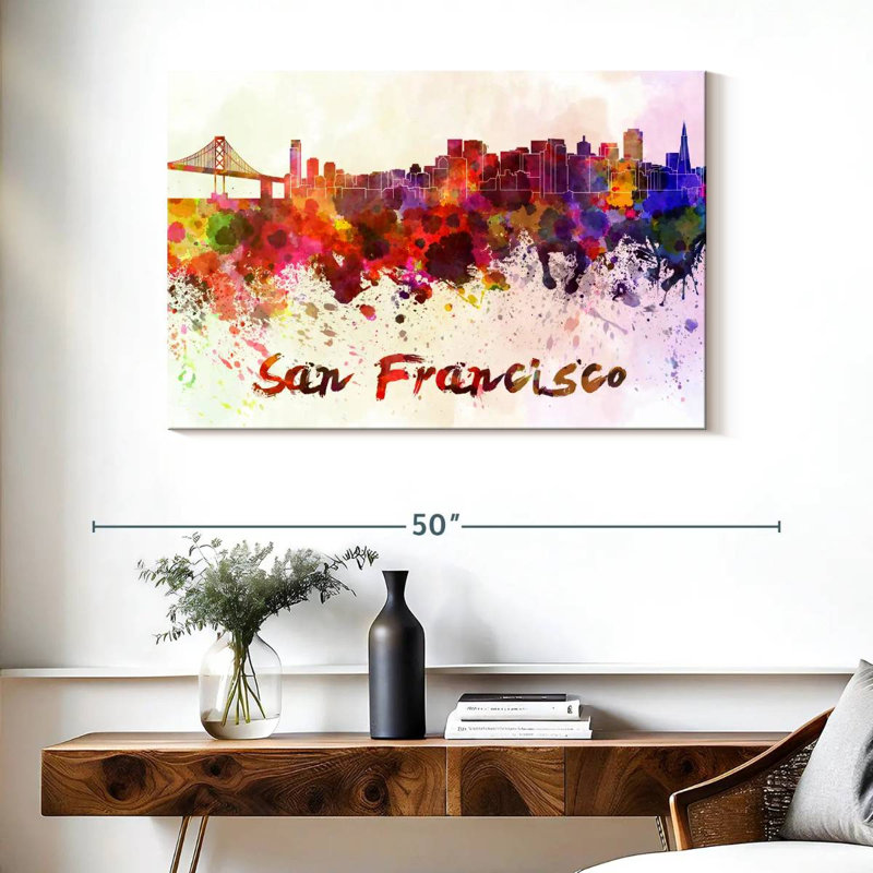 Couleurs de l'horizon de Sir Francisco à San Francisco, H 26 po x l 39 po