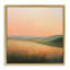 Cadre flottant avec soleil levant sur une prairie, design Creative Studio-130742990-130742988