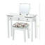 Ensemble de coiffeuse avec miroir et 3 tiroirs