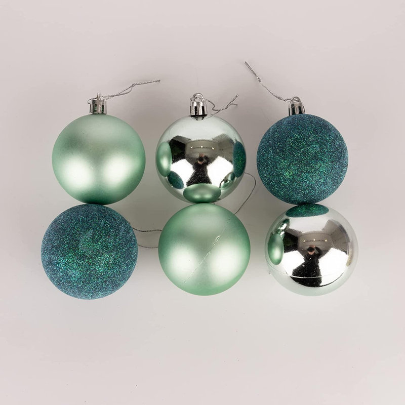 Polyvinyl Chloride (PVC) Ball Ornament, 5cm H x 5cm W x 5cm D, Blue