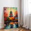 Senso-ji, un ancien temple bouddhiste à Asakusa, Tokyo, Japon - peinture sur toile tendue-88069033