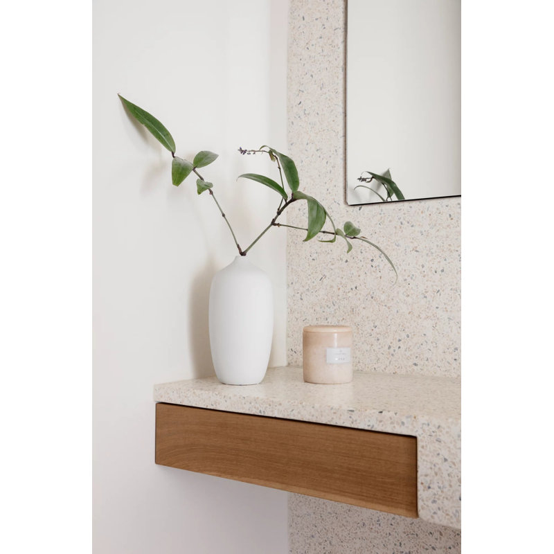 Ceola Ceramic Table Vase, White