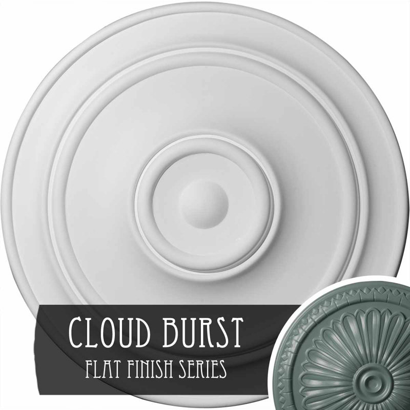 Classic 40.25'' H x 40.25'' W x 3.125'' D Urethane Ceiling Medallion, Cloud Burst