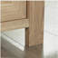 L-Shaped Desk with 1-Inch Thick Surface, Brown finish