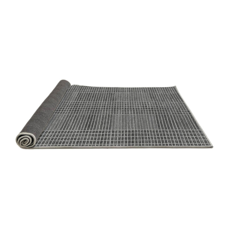 Tapis gris abstraits 1451, Carré 4 pi