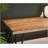 Aryven Industrial Wood Dining Bench, Rustic Dark Pine Finish