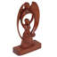 Figurine en bois femme et ange Langlie