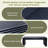 47.6" Modern Black Ribbed Coffee Table – Rectangular Low Profile Center Table
