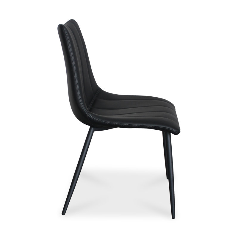 Finnigan Upholstered Dining Chair, Black