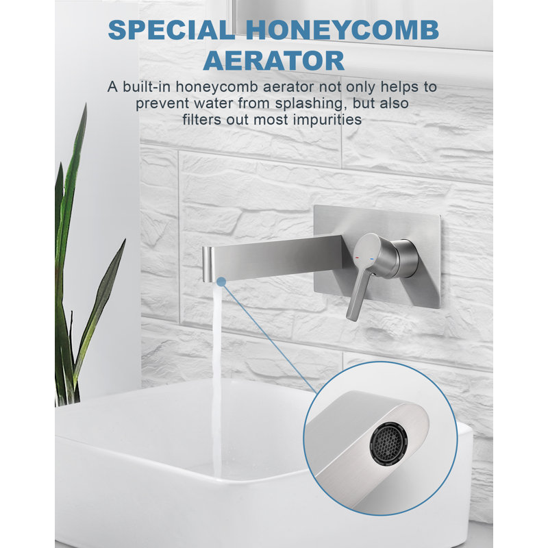 Single-handle Bathroom Faucet, Brushed Nickel