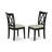 5 Piece Dining Table Set for 4 Includes a Rectangle Kitchen Table with Butterfly Leaf and 4 Linen Fabric Kitchen Dining Chairs, Black-706672036-706672039-786436456