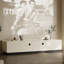 Meuble télé moderne en bois manufacturé blanc-688389633