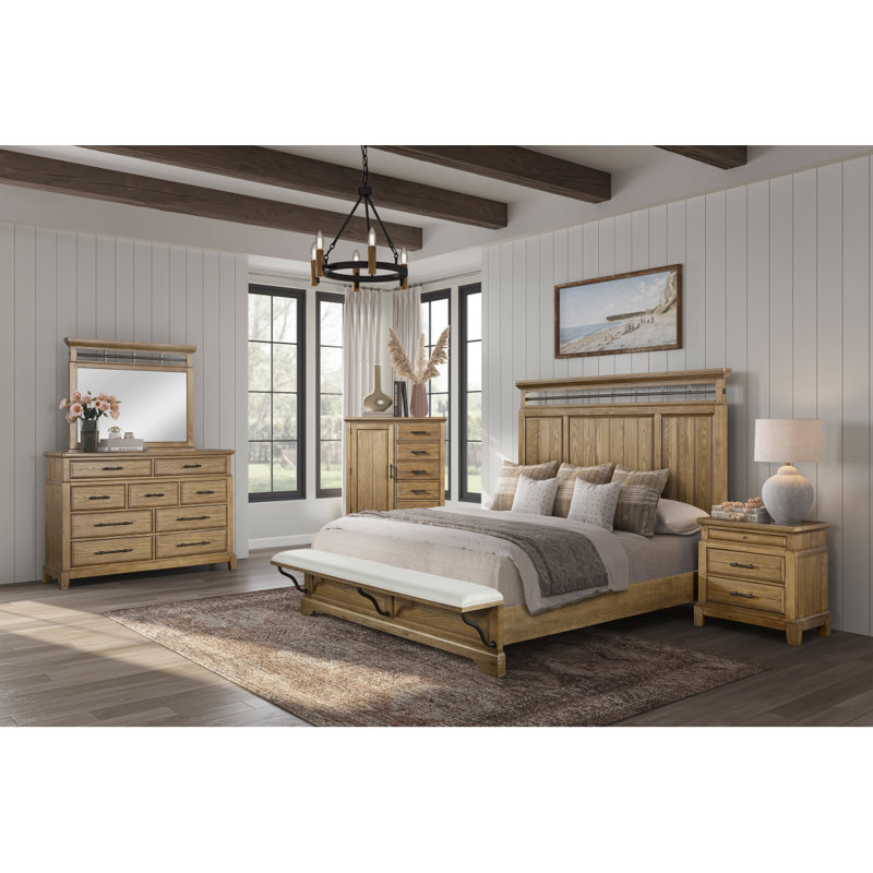 Commode 9 tiroirs - Finition caramel