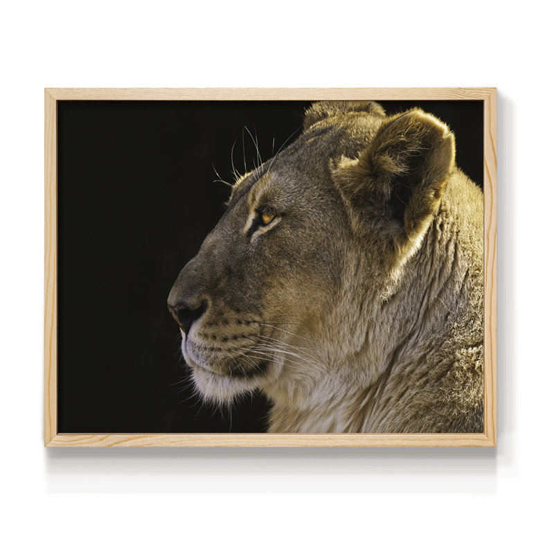 La reine - reproduction encadrée - réversible, Naturel, H 11 po x l 14 po