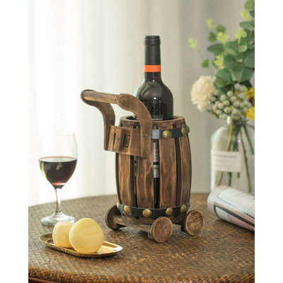 Support à vin de table pour 1 bouteille cart Cornelison