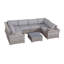 Eldora Wicker Fully Assembled 4 - Person Seating Group with Cushions-1698108725