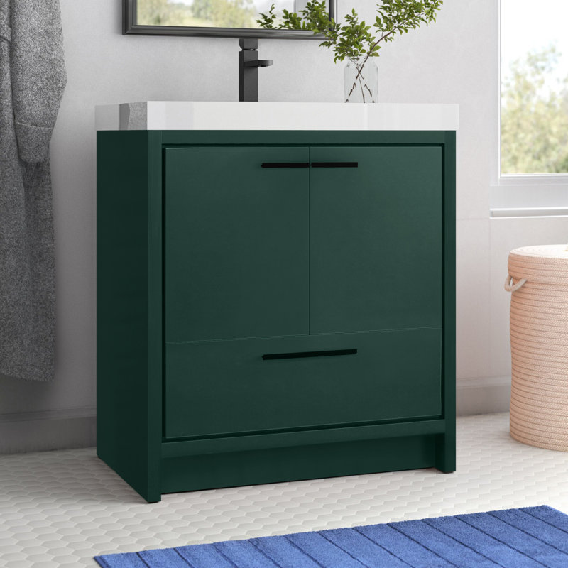 Ensemble de meuble-lavabo simple 30 po Southmead, Vert