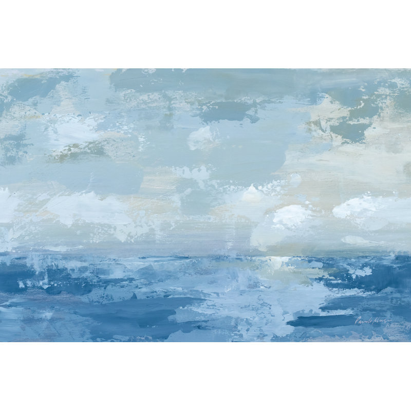 Silver Blue Sea by Pamela Munger - Wrapped Canvas Art Prints, 81cm H x 122cm W x 3.8cm D
