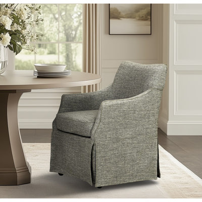 Chaise de salle à manger avec accoudoirs à roulettes Bedford London