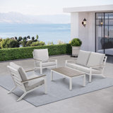 Landing 4 Piece Sofa Seating Group with Cushions
