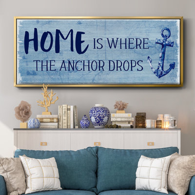 Where the Anchor Drops- Framed Canvas